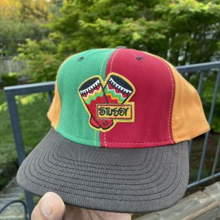 Vintage 90’s Stussy Snapback Rasta Colorway Made In The Usa