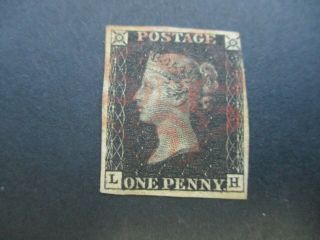 Uk Stamps: Penny Black - Great Item (n160)