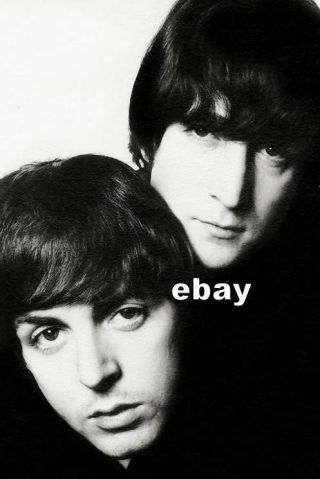 John Lennon & Paul Mccartney 1965 Extreme Close Up Of Beatles Songwriters Photo