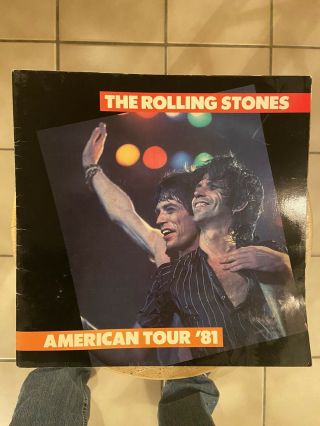 Vtg 80s Rolling Stones 1981 American Tour Concert Program Booklet Classic Rock