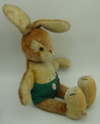 Cute Vintage Schuco Bigo - Bello Hegi Mohair Rabbit Bunny Squeaker With Tag
