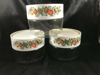 Set Of 3 Vintage Pyrex Spice Of Life See 