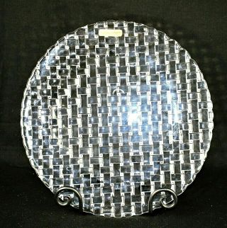 Nachtmann Dancing Stars Bossa Nova Crystal Plate 12 Inch Glass Serving Dish