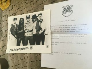 The Clash Mick Jones Big Audio Dynamite 10 X 8 Press Photograph 1985 E=mc2 Sheet