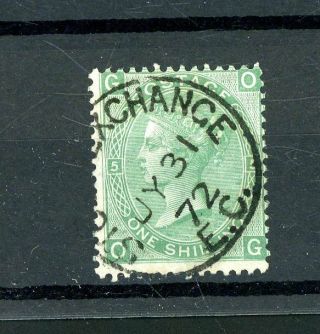 Gb Queen Victoria 1s Green (sg 117) Plate 5 Fine C.  D.  S.  (jy591)
