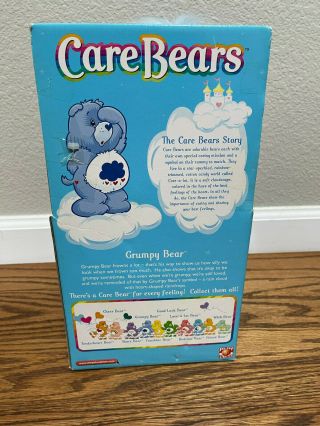 2002 Care Bear with VHS Blue Grumpy Bear Plush Rain Cloud 2
