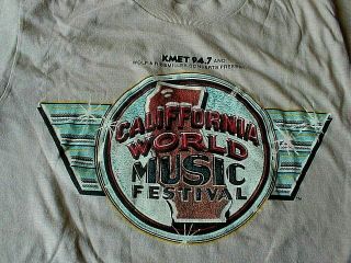 Vintage 1979 Califfornia World Music Festival Tee Shirt,  Los Angeles