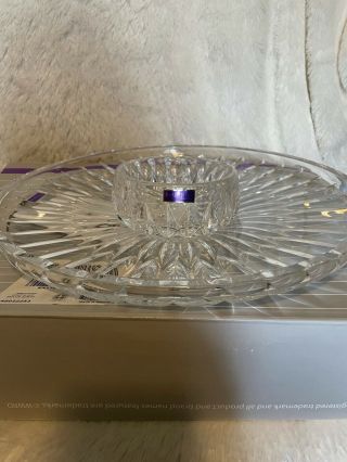 Waterford Crystal Waterford Marquis Brennan Chip And Dip 2 Pc Platter Bowl Look