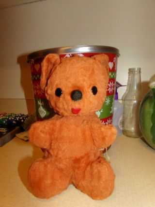 Vintage Early Gund Sani - Foam Cubbi Teddy Bear Stuffed Plush Sweden 9”.