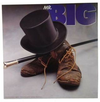 Mr.  Big Poster Promo Flat 12x12 Rare Vhtf 1989 Martin Gilbert Torpey La