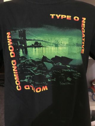 Type O Negative World Coming Down Only The Dead Know Brooklyn T - Shirt Size M