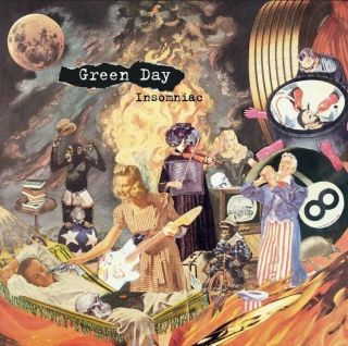 Green Day Insomniac Banner Huge 4x4 Ft Fabric Poster Tapestry Flag Album Art
