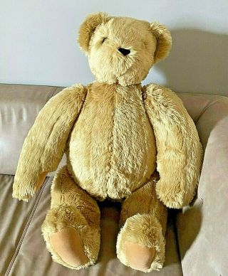 Big Vermont Teddy Bear 36 " Fully Jointed And 3 Feet Tall
