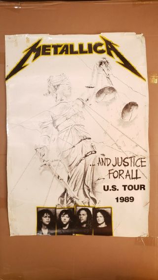 Vintage Metallica And Justice For All Poster