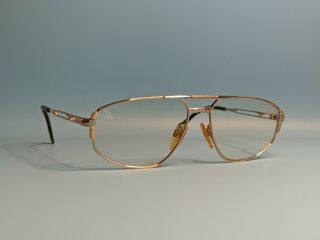 Vintage Longines 4502 Titan Rectangular Eyeglasses Frame Germany Made 58/16 K89
