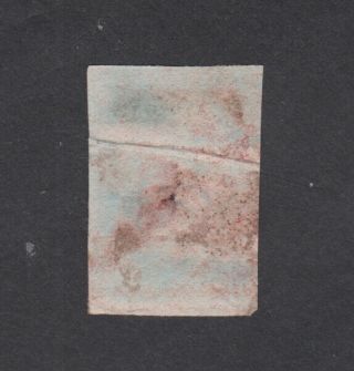 GB QV 1841 SG8 1d Penny Red Printing Error Fold in Paper 2