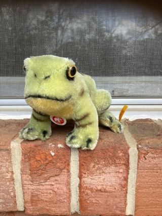 Steiff Frog Froggy 092060 5” All Id