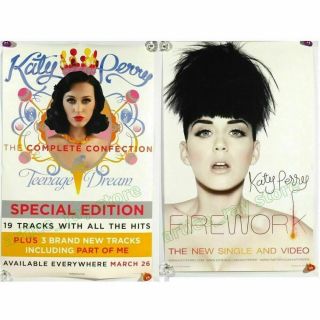 Katy Perry Teenage Dream Complete Confection / Firework Taiwan Poster 2012