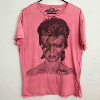 David Bowie Factory Made Inside Out Pink Short Sleeve Tee Size Medium M