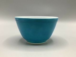 Vintage Pyrex Turquoise Small Mixing Bowl 401 1 1/2 Pint