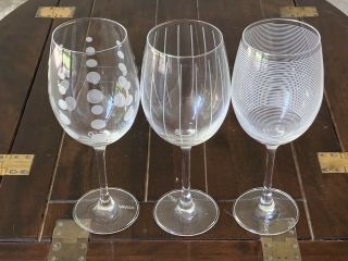 Mikasa Cheers Wine Glasses - 16 Oz - 8.  75 Inch Tall - Set Of 3 Different
