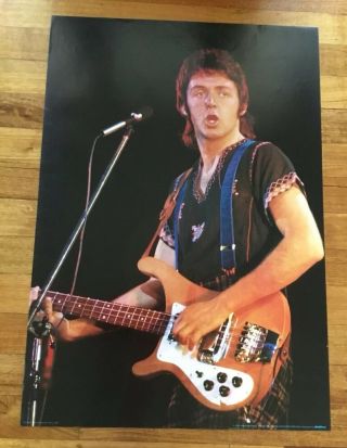 Rare Vintage 1978 Paul Mc Cartney Poster