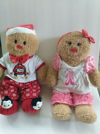 Build A Bear Ginger Bread Boy And Girl