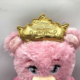 Build A Bear Disney Princess Pink Sparkle Bear Aurora dress light up crown music 3