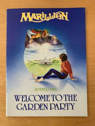 Marillion 1986 " Welcome To The Garden Party " Tour Program