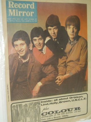 Record Mirror Pop Paper.  26th March 1966.  The Small Faces Front Cover