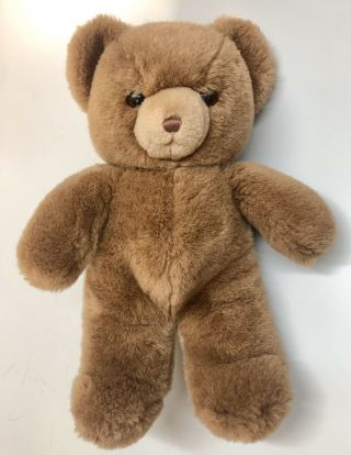 Vintage Gund 12 " Brown Karitas Tender Teddy Bear Plush 1983 Stuffed Toy