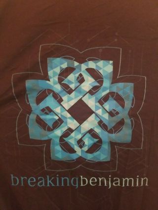 Breaking Benjamin Tour T - Shirt,  Portland Oregon 11/15/18,  Adult Size Xl