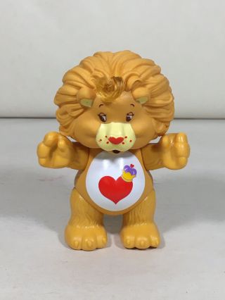 Vintage Care Bear Cousin 3.  5 " Poseable Figure Brave Heart Lion 1985 Kenner 2