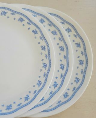 Set Of 3 Corelle By Corning " Morning Blue " Salad Luncheon Plates - 8.  5 "