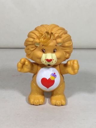 Vintage Care Bear Cousin 3.  5 " Poseable Figure Brave Heart Lion 1985 Kenner 1