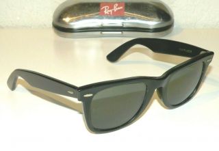Sunglasses Ray Ban Wayfarer Vintage Frame Bausch Lomb USA Without Case 2