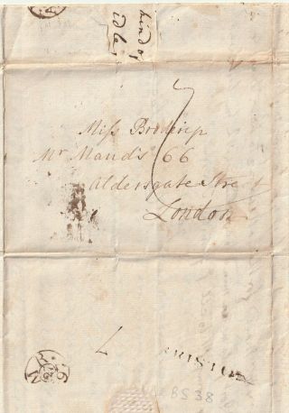 1797 Bristol Pmk Chatty Letter Charles Lee To Mary Broderip Children Inoculated