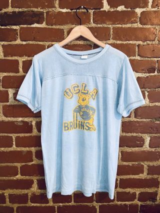 Rare True Vtg 1969 Ucla Bruins Basketball T Shirt Sz L Made In The Usa.
