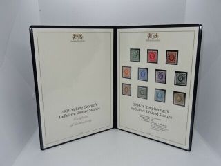 Harrington & Byrne 1934 - 36 King George V Definitive Stamps In Folder