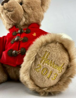 Harrods 2013 Christmas Teddy Bear Sebastian | Red Coat 2