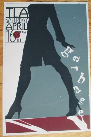Garbage Poster Silkscreen Philadelphia 11 " X 17 " April 16th
