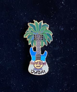 Hard Rock Cafe Dubai Palm Tree Guitar Pin