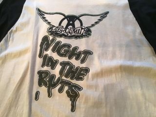 An 1979 Aerosmith Night In The Ruts Right In The Nuts Tshirt