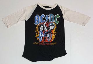 1981 Ac/dc We Salute You,  Highway To Hell Concert T - Shirt