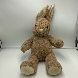 Build A Bear Brown Bunny Rabbit Curly Textured Plush 20 " Soft Toy Stuffed Easter