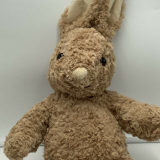 Build A Bear Brown Bunny Rabbit Curly Textured Plush 20 