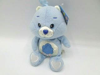 Care Bears 2004 Grumpy Bear Plush Stuffed Animal Blue 8 " With Tags
