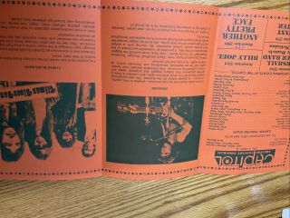 Capitol Theatre Program 1974 Donovan Aerosmith Climax Blues Band OG billy joel 3