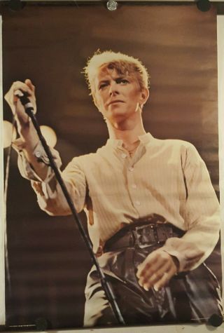David Bowie Poster 1980 Vintage 80 