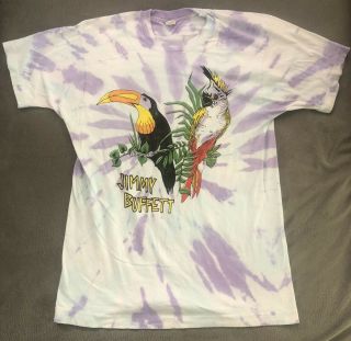Vintage Jimmy Buffet T - Shirt 1993 Tour Shirt Tie - Dye Xl Parrot Head Rock 90s